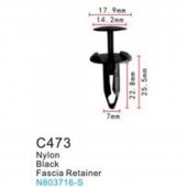 Клипса для крепления внутренней обшивки а/м Форд пластиковая (100шт/уп.) Клипса для крепления внутренней обшивки а/м Форд пластиковая (100шт/уп.)
