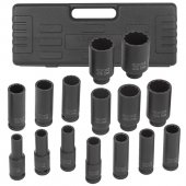 Набор головок ударных глубоких 15пр.,1/2" 12гр.(10,12-17,19,21,22,24,27,30,32,36мм), в пластиковом кейсе