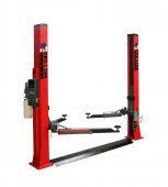 R240EB Подъемник двухстоечный г/п 4000 кг. электрогидравлический, цвет красный, высота 2878 мм., упр. стопорами электро