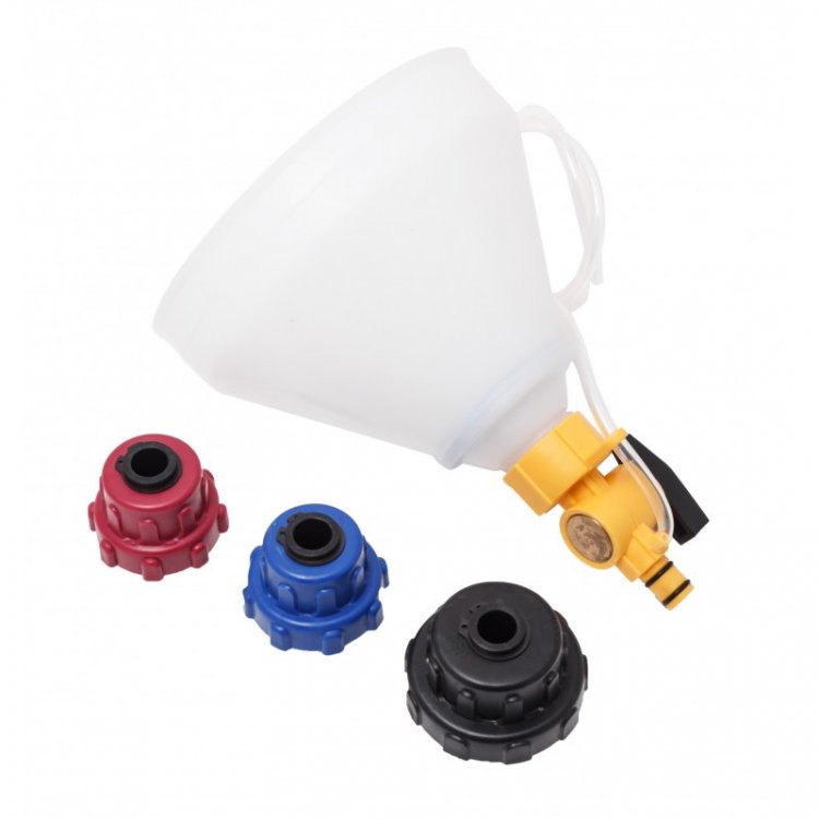 Набор для заправки систем охлаждения 4пр.(лейка пластмассовая с переходниками) Набор для заправки систем охлаждения 4пр.(лейка пластмассовая с переходниками)