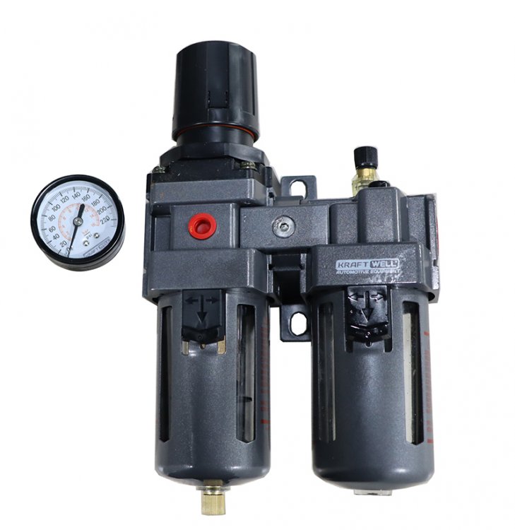 Фильтр-влагоотделитель с редуктором и лубрикатором, 1/2, до 16 бар, серия STD