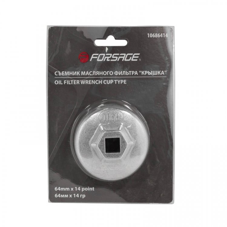 Съемник масляного фильтра "крышка" 64мм х 14гр