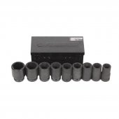 Набор головок ударных глубоких 9 пр, 1", 6гр.(27, 30, 32, 33, 36, 38, 41, 46, 50мм), в кейсе Набор головок ударных глубоких 9 пр, 1", 6гр.(27, 30, 32, 33, 36, 38, 41, 46, 50мм), в кейсе