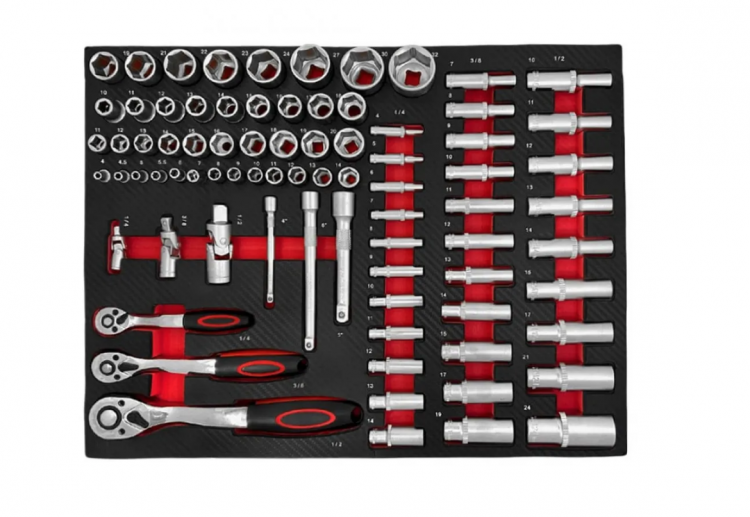 Набор-сет /набор инструментов (ложемент) 80 предметов, арт. № GTY1229,