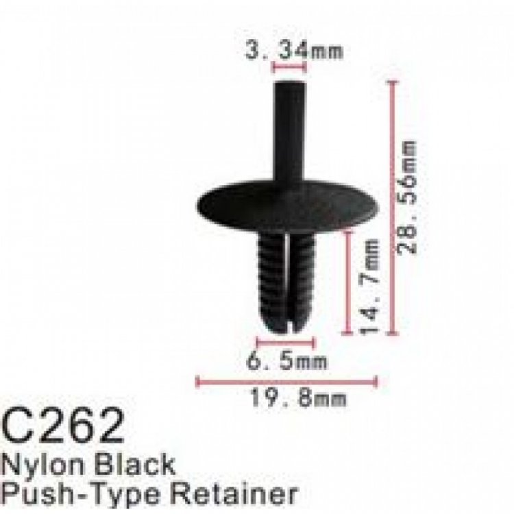 Клипса для крепления внутренней обшивки а/м БМВ пластиковая (100шт/уп.)