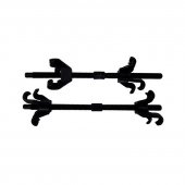 Стяжка пружин винтовая двухсторонняя 380мм Стяжка пружин винтовая двухсторонняя 380мм