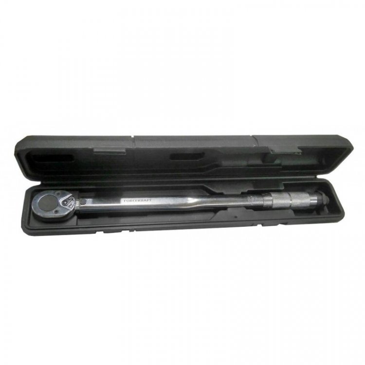 Ключ динамометрический щелчкового типа 28-210Нм, 1/2",в пластиковом футляре