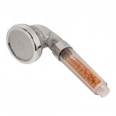 Лейка душевая (поликарбонат/нерж.сталь;L-22см;ø-8см;фильтрация-ионная;0-80°С;3 режима:дождь/SPA/комплексный;экон. воды до 30%)