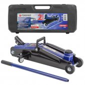 Домкрат подкатной гидравлический 2т (h min 130мм, h max 380мм) в кейсе Домкрат подкатной гидравлический 2т (h min 130мм, h max 380мм) в кейсе