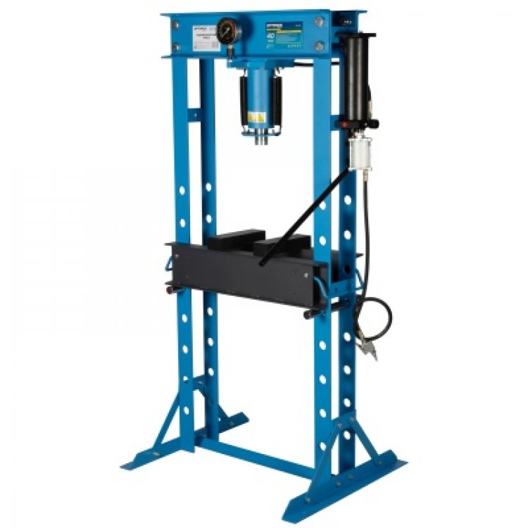 OPT-240 Пресс гаражный 40 т, с ручным и пневмогидравлическим насосом OPT-240 Пресс гаражный 40 т, с ручным и пневмогидравлическим насосом