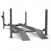 Гидравлический 4-х стоечный подъемник для регулировки развала-схождения. с траверсой Гидравлический 4-х стоечный подъемник для регулировки развала-схождения. с траверсой