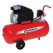 Компрессор поршневой серии FIAC с прямым приводом (бытовой) 50.GM245 REMEZA (Белоруссия): 260 л/мин., 8 бар, ресивер 50 л., 1,8 кВт, 220В, габариты без упак. 850x450x700 мм, 42 кг.