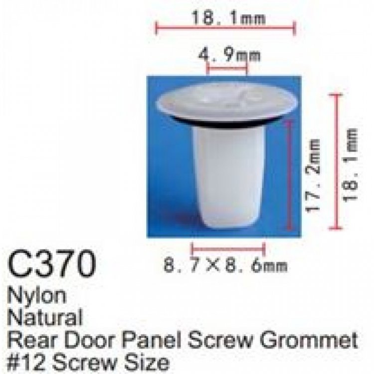 Клипса для крепления внутренней обшивки а/м GM пластиковая (100шт/уп.)