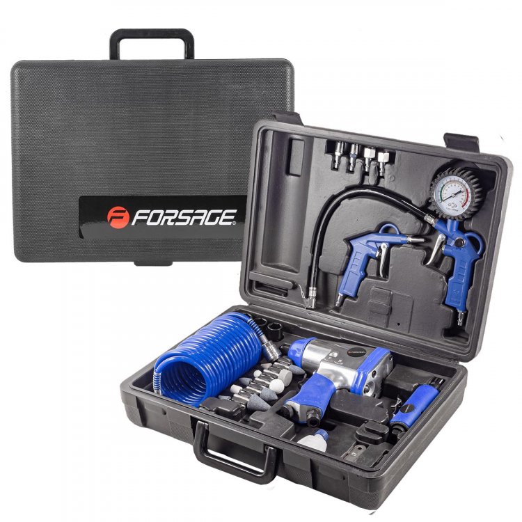 Набор инструментов пневматических с аксессуарами 15пр(гайковерт-320н/м,пневмозач.машинка-цанга 6мм,25000об/мин,подкачка,продувоч.пистолет,шланг5м) Набор инструментов пневматических с аксессуарами 15пр(гайковерт-320н/м,пневмозач.машинка-цанга 6мм,25000об/мин,подкачка,продувоч.пистолет,шланг5м)