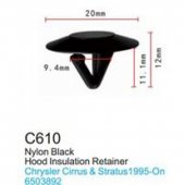 Клипса для крепления внутренней обшивки а/м Крайслер пластиковая (100шт/уп.) Клипса для крепления внутренней обшивки а/м Крайслер пластиковая (100шт/уп.)