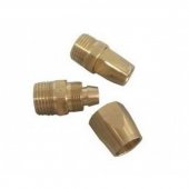 Соединитель резьбовой 1/2" с зажимом для шланга 11*16мм (наруж. резьба)