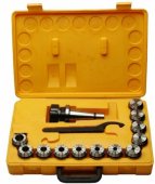 Патрон цанговый МТ3-ER32 с набором цанг 12 шт. Патрон цанговый МТ3-ER32 с набором цанг 12 шт.