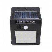 Светильник светодиодный на солнечной батарее с датчиком движения(5.5V,0.55W,18650Li,3.7V,1500mAh,20SMD 2835Led,6500К,раб. время8-10ч,заряд.4-6ч,IP44)