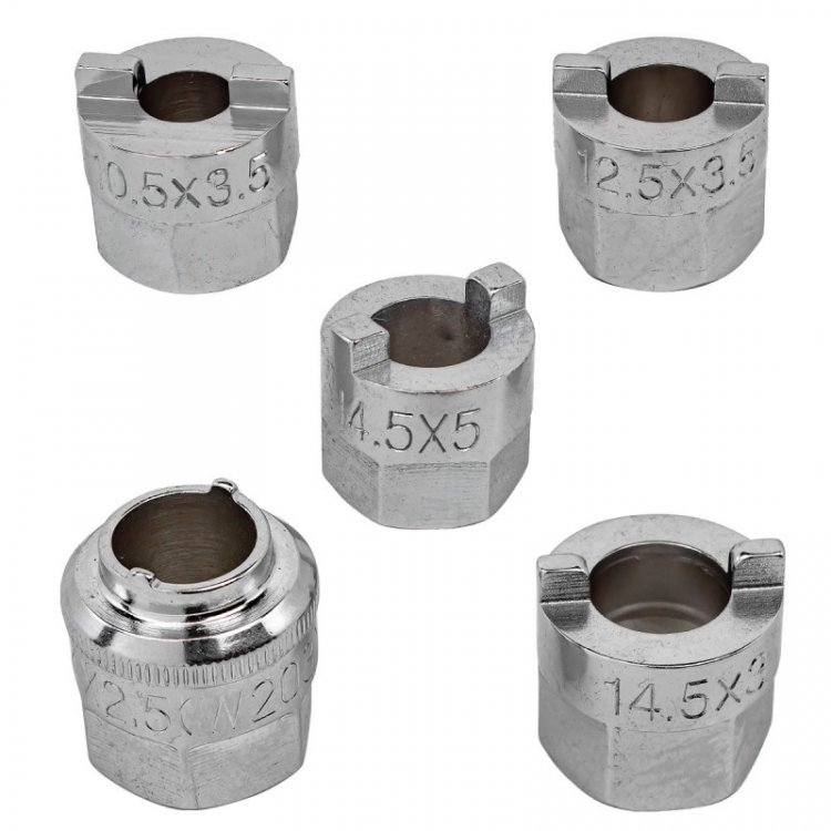 Головки для разборки стоек амортизаторов, набор 5пр. в блистере