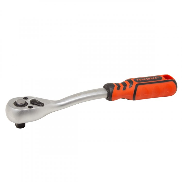 Трещотка реверсивная с прорезиненной ручкой 1/2''(L-250мм, 72зуб)