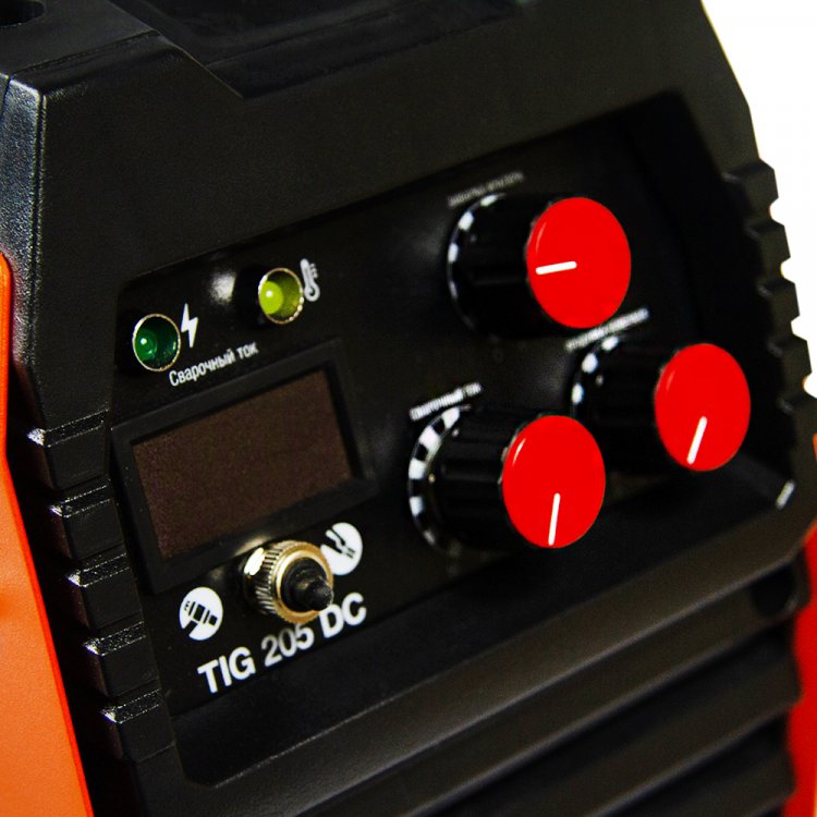 Аппарат аргонодуговой сварки TIG 205 DC - АППАРАТ АРГОНОДУГОВОЙ СВАРКИ TIG 205 DC Сварочный инверторный источник питания имеет следующие функции и особенности Аргонодуговую сварку на постоянном токе с бесконтактным поджигом дуги (TIG Аппарат аргонодуговой сварки TIG 205 DC - АППАРАТ АРГОНОДУГОВОЙ СВАРКИ TIG 205 DC Сварочный инверторный источник питания имеет следующие функции и особенности Аргонодуговую сварку на постоянном токе с бесконтактным поджигом дуги (TIG