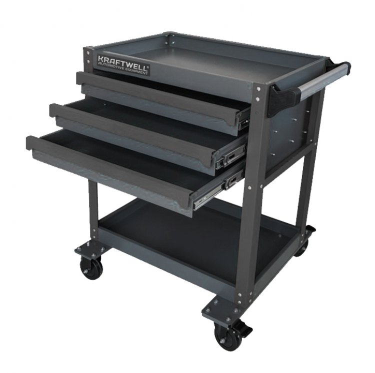 Тележка профессиональная с 3 ящиками и нишей