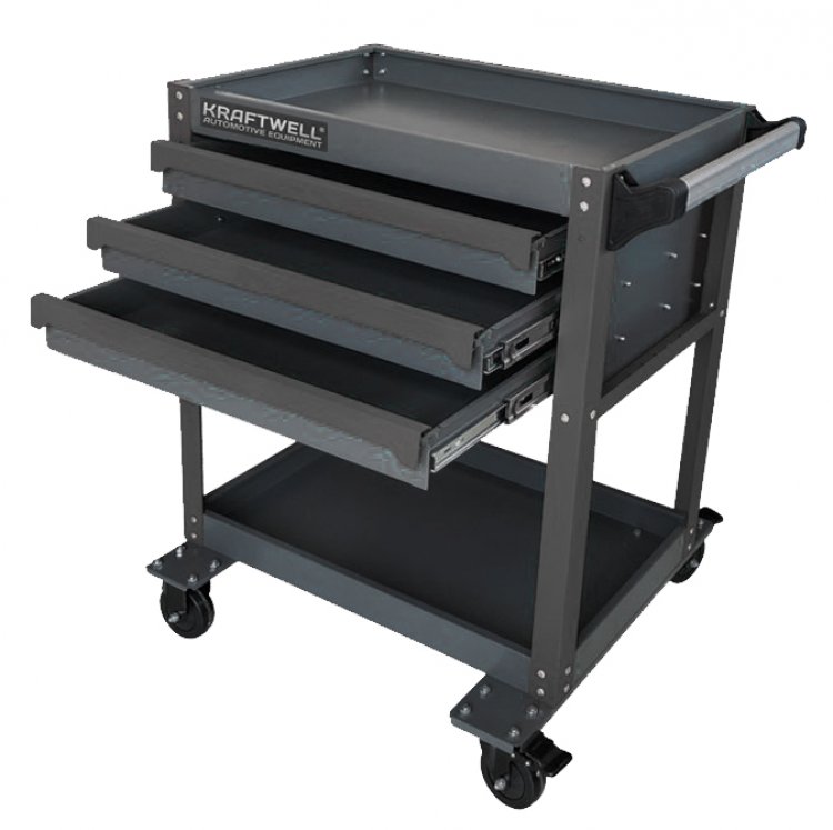 Тележка профессиональная с 3 ящиками и нишей