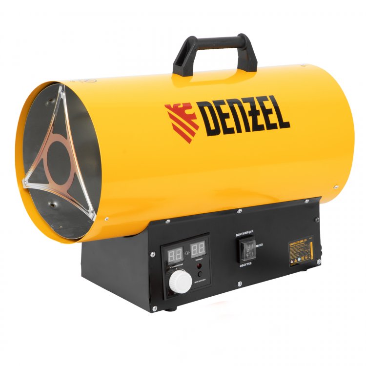 Газовая тепловая пушка GHG-50, 50 кВт, 1400 м3/ч, пропан-бутан// Denzel Газовая тепловая пушка GHG-50, 50 кВт, 1400 м3/ч, пропан-бутан// Denzel