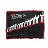 Набор ключей комбинированных 15грд., 14пр. (10, 12-19, 22, 24, 27, 30, 32мм), на полотне