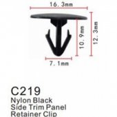 Клипса для крепления внутренней обшивки а/м Тойота пластиковая (100шт/уп.) Клипса для крепления внутренней обшивки а/м Тойота пластиковая (100шт/уп.)
