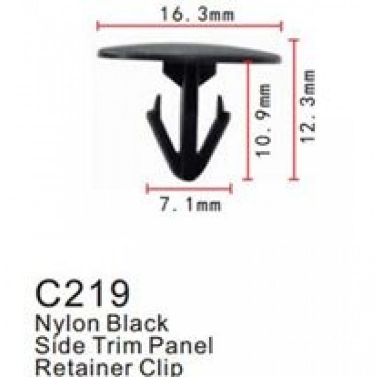 Клипса для крепления внутренней обшивки а/м Тойота пластиковая (100шт/уп.)