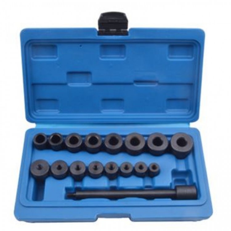 Набор приспособлений для центровки дисков сцепления, 17пр., в кейсе