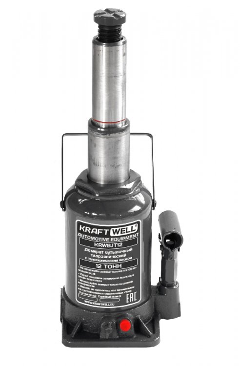 Домкрат бутылочный г/п 12 т. с телескопическим штоком Домкрат бутылочный г/п 12 т. с телескопическим штоком