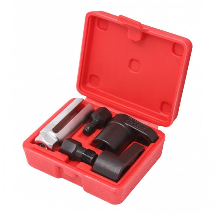 Набор головок для датчиков + метчики для восстановления резьбы, 5 пр. (головки - 22мм, метчики - М12х1.25, М18х1.5) в кейсе