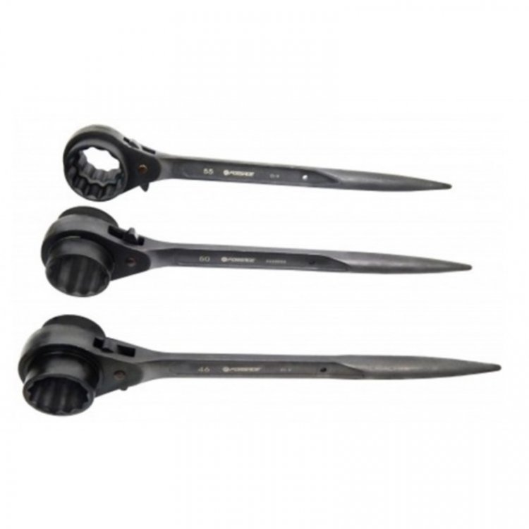 Ключ трещоточный ступичный усиленный 19х24