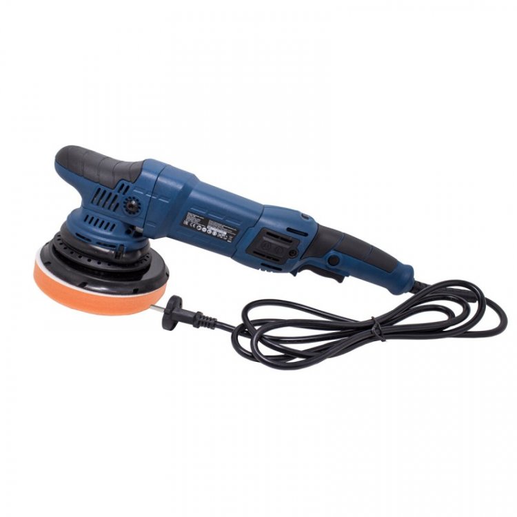Полировальная машина электрическая эксцентриковая(230V, 1050W, 1400-4800 об/мин, диаметр круга-150мм)