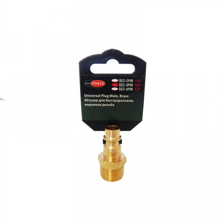 Штуцер для быстроразъема наруж. резьба 3/8" (в пластиковом держателе) Штуцер для быстроразъема наруж. резьба 3/8" (в пластиковом держателе)