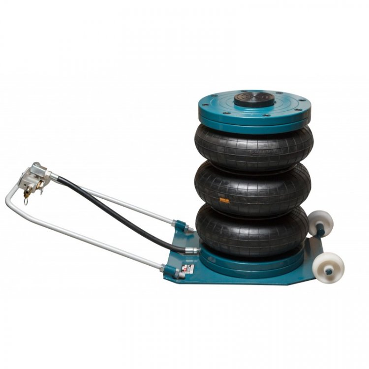 Домкрат пневматический подкатной 2.2т (3 подушки, высота подхвата - 188мм, высота подъема - 465мм) Домкрат пневматический подкатной 2.2т (3 подушки, высота подхвата - 188мм, высота подъема - 465мм)