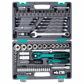 Набор инструментов 82 предмета, 12 гранные головки, Stels