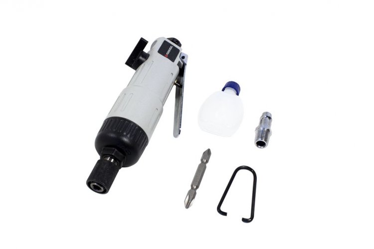 Пневмошуруповерт прямой 1/4'' (68Нм, 11000об/мин, 74л/мин,6.3Bar,L-180мм,штуцер 1/4")