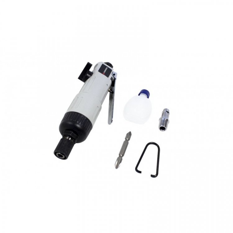 Пневмошуруповерт прямой 1/4'' (68Нм, 11000об/мин, 74л/мин,6.3Bar,L-180мм,штуцер 1/4")