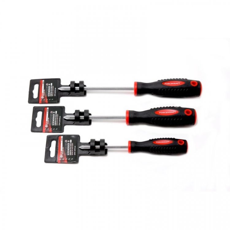 Отвертка крестовая магнитная "Profi" S2 PH1.0х75мм, в пластиковом держателе