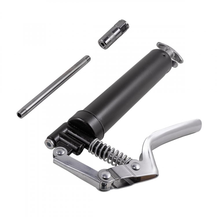 Шприц для нагнетания густой смазки с жестким наконечником 120гр., в блистере Шприц для нагнетания густой смазки с жестким наконечником 120гр., в блистере