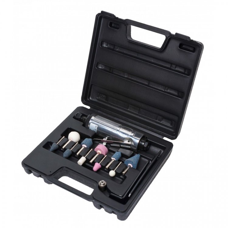 Пневмозачистная машинка с комплектом аксессуаров Пневмозачистная машинка с комплектом аксессуаров