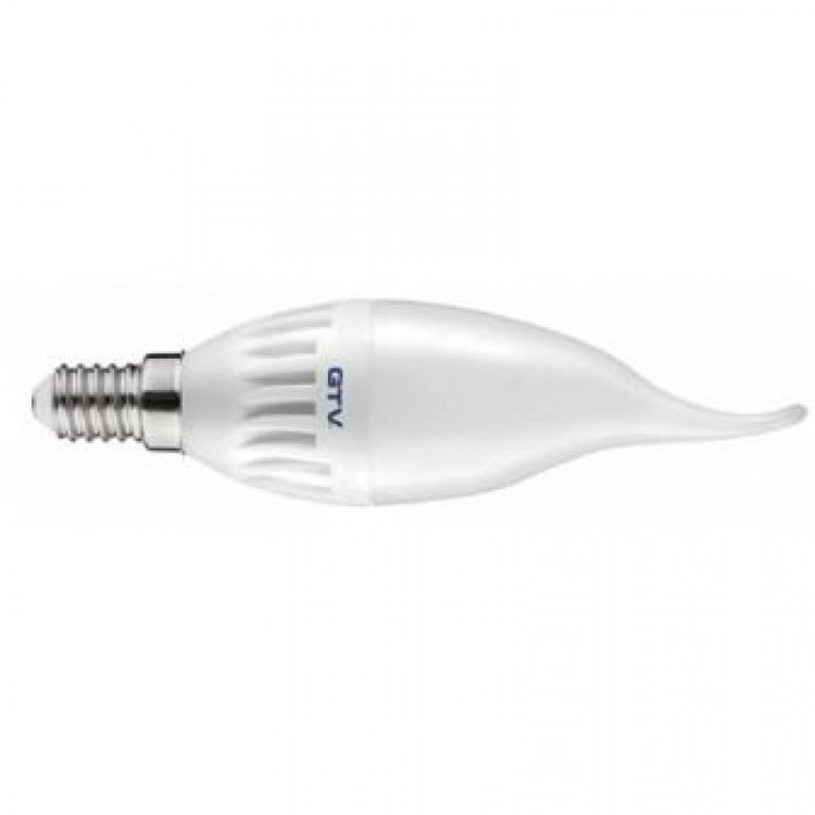 Лампочка светодиодная E14, SMD2835, C37L, 3000K, 8W, 160град, 640 lm