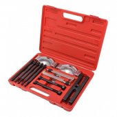 Набор съемников комбинированный (сегментного типа: 50-75мм; двухлапый: 40-115мм) 14пр., в кейсе