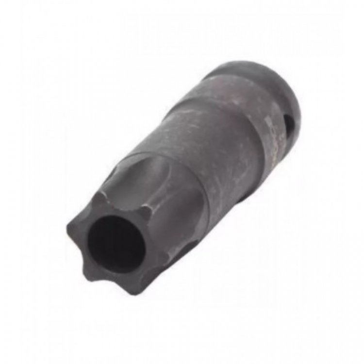 Головка-бита TORX ударная TH70 с отверстием, 1/2"