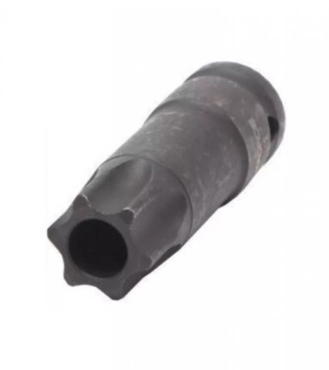 Головка-бита TORX ударная TH70 с отверстием, 1/2"