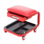 Стул автослесаря с инструментальной полкой на колесах (220х375мм) Стул автослесаря с инструментальной полкой на колесах (220х375мм)