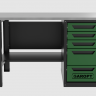 Верстак однотумбовый 5 ящиков, зеленый 1400*700 Garopt, GT1400STY5.green